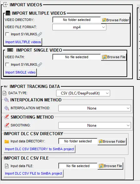Import DLC tracking data