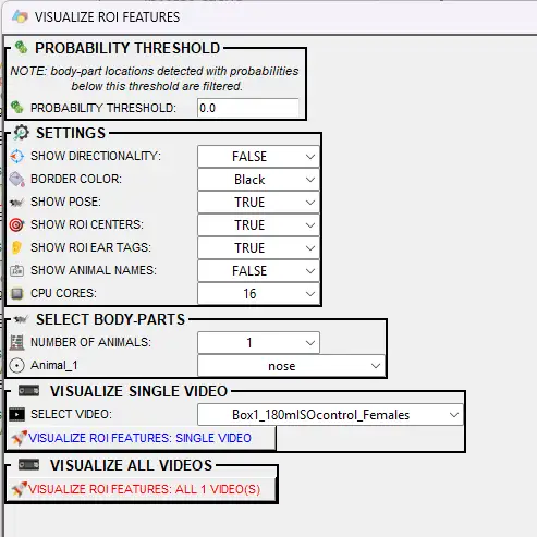 Visualize ROI features